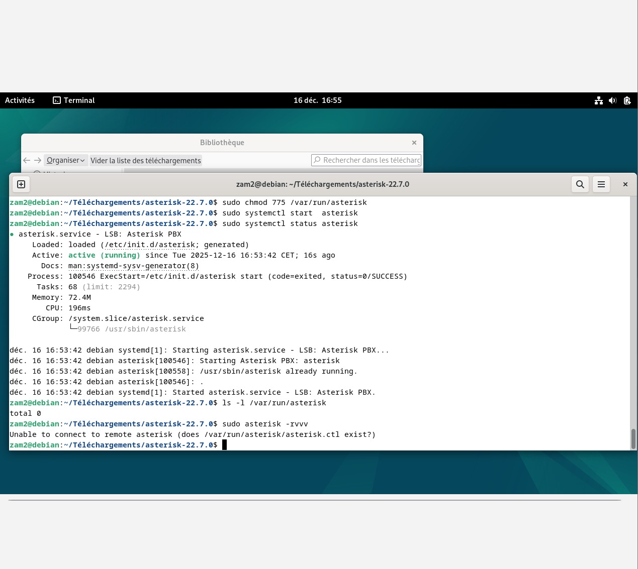 Mise en œuvre d’un environnement VoIP (Asterisk)